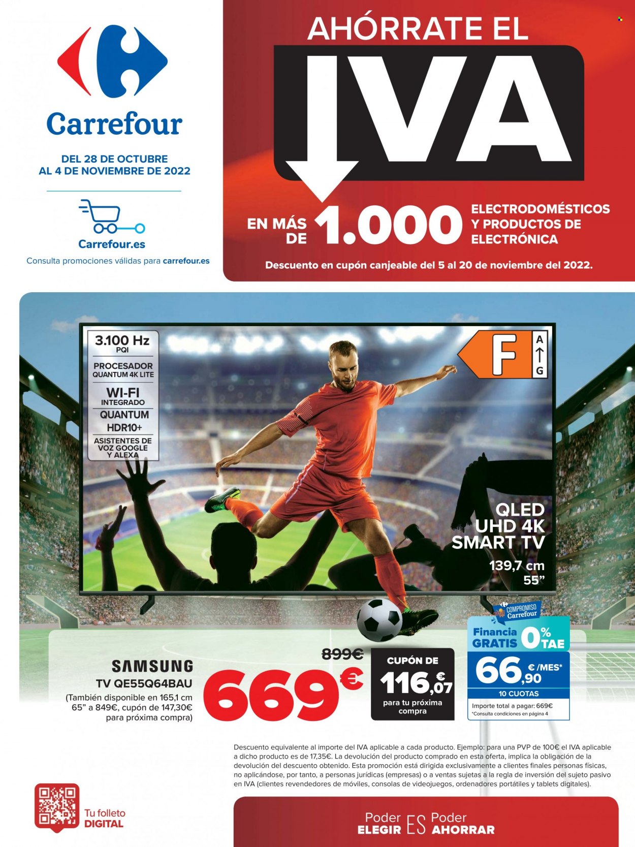 Folleto Carrefour - 28/10/22 - 04/11/22. Página 1