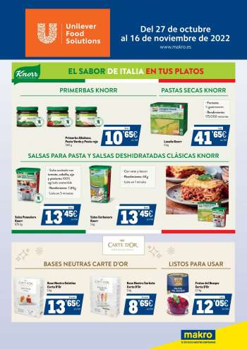 Folleto actual Makro - 27/10/22 - 16/11/22.