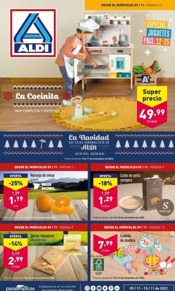 Folleto actual Aldi - 01/11/22 - 09/11/22.