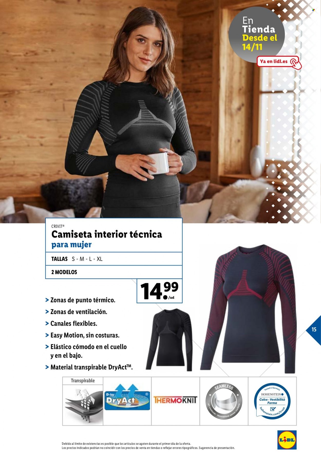 Folleto Lidl. Página 15