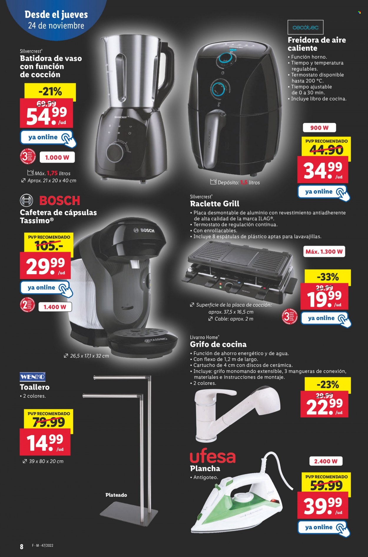 Folleto Lidl - 24/11/22 - 30/11/22. Página 8