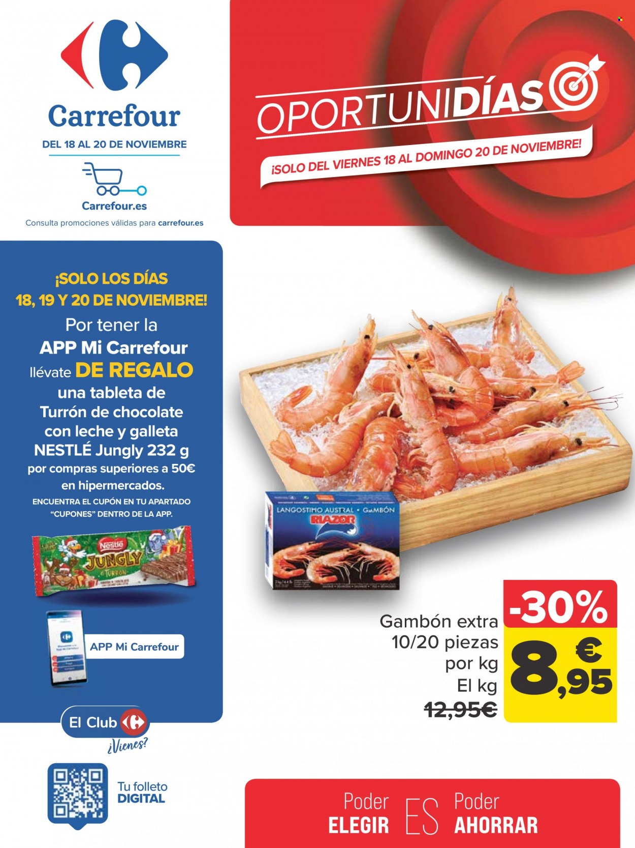Folleto Carrefour - 18/11/22 - 20/11/22. Página 1