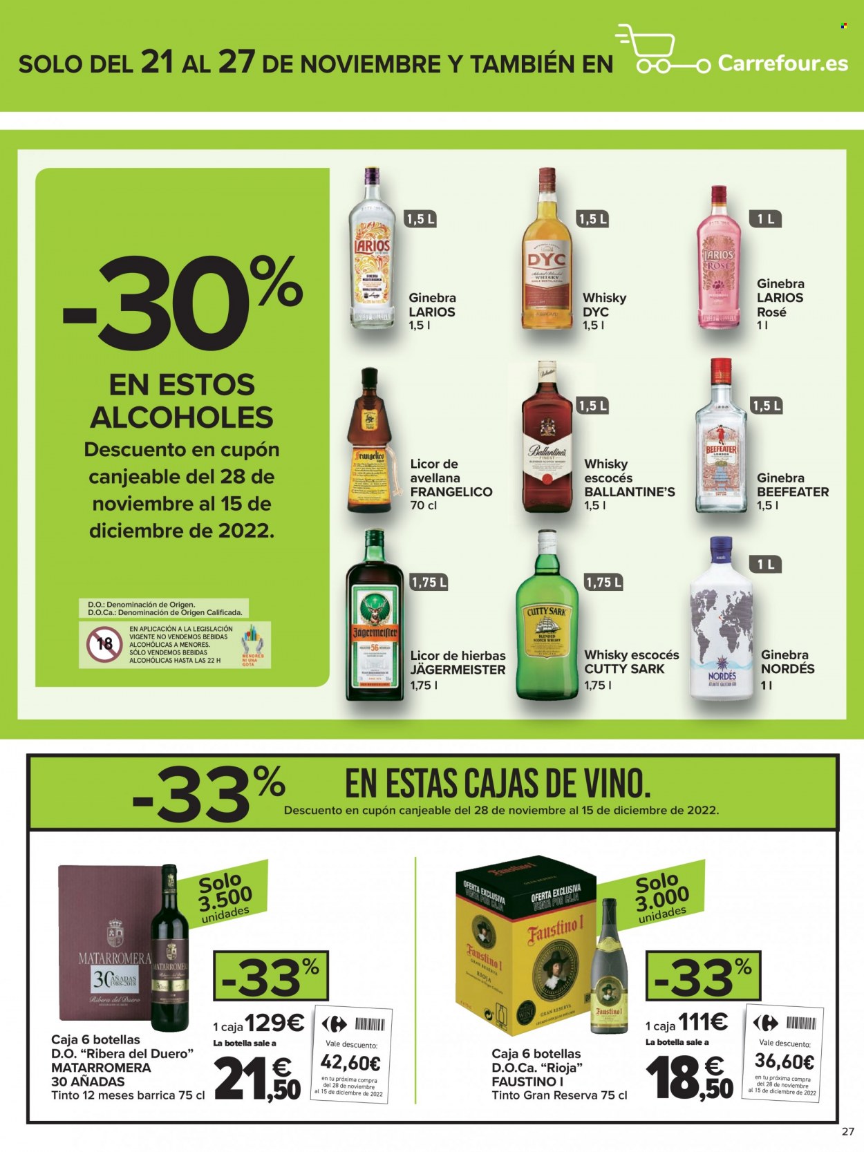 Folleto Carrefour - 21/11/22 - 27/11/22. Página 27