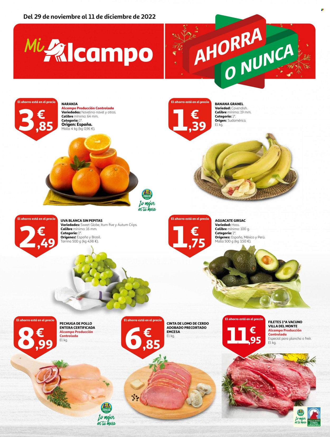 Folleto Alcampo - 29/11/22 - 11/12/22. Página 1