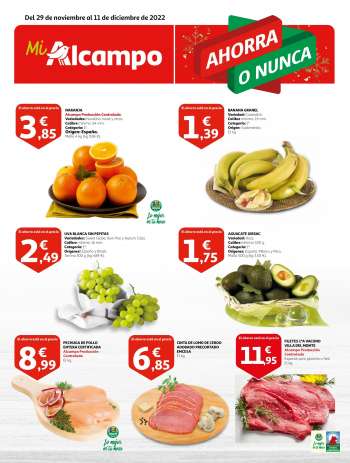Folleto actual Alcampo - 29/11/22 - 11/12/22.