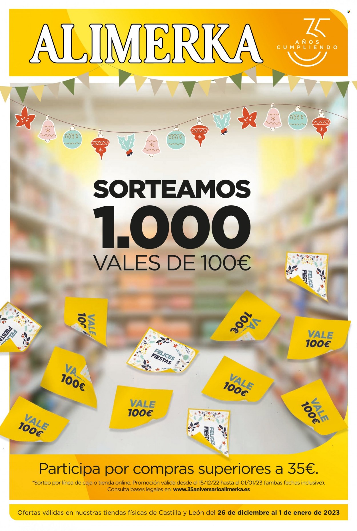 Folleto Alimerka - 26/12/22 - 01/01/23. Página 1