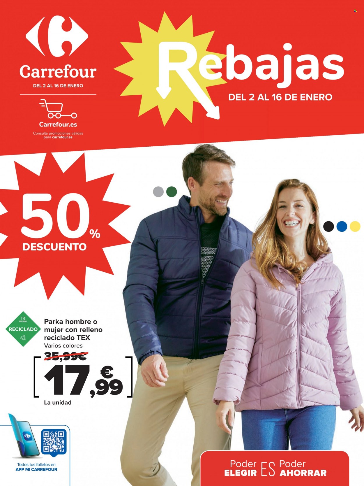 Folleto Carrefour - 02/01/23 - 16/01/23. Página 1