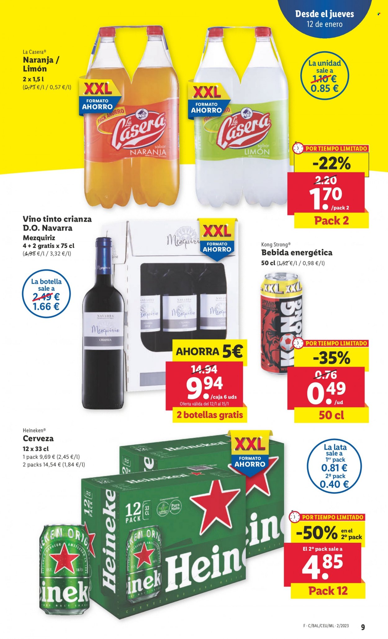 Folleto Lidl - 12/01/23 - 18/01/23. Página 9