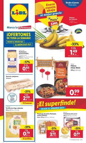 Folleto actual Lidl - 19/01/23 - 25/01/23.
