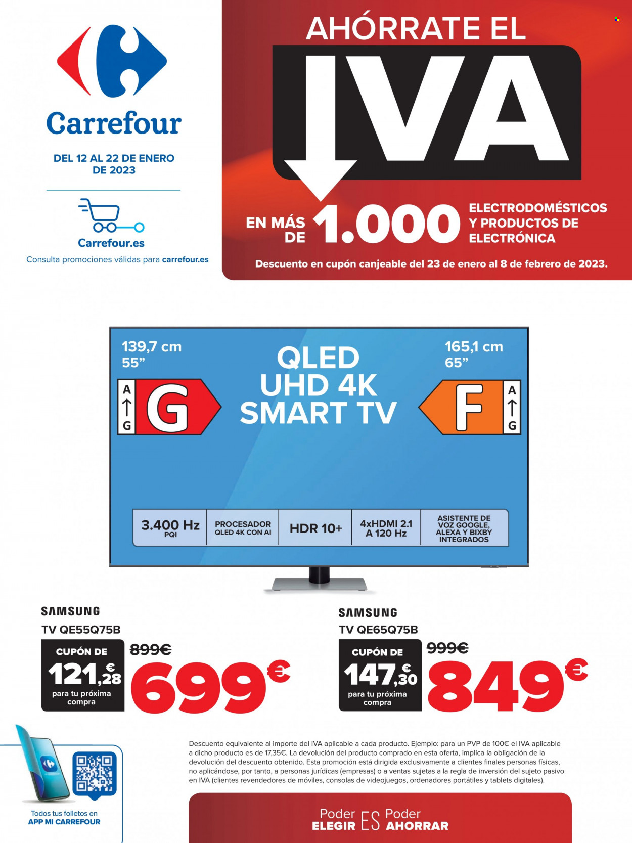 Folleto Carrefour - 12/01/23 - 22/01/23. Página 1