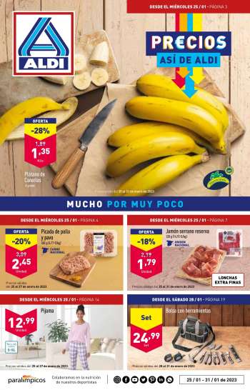 Folleto actual Aldi - 25/01/23 - 31/01/23.