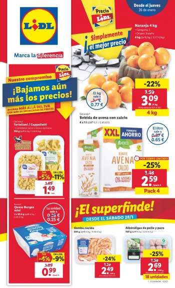 Folleto actual Lidl - 26/01/23 - 01/02/23.