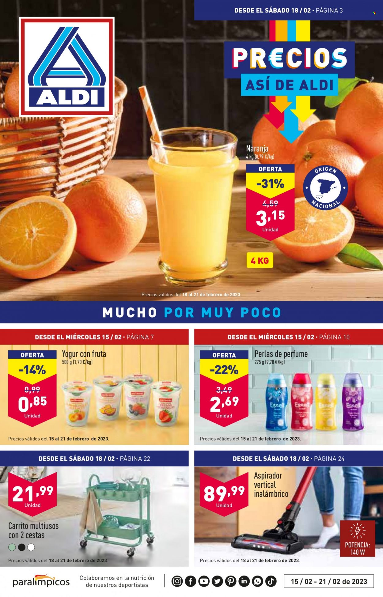 Folleto Aldi - 15/02/23 - 21/02/23. Página 1
