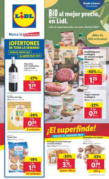 Folleto actual Lidl - 16/02/23 - 22/02/23.