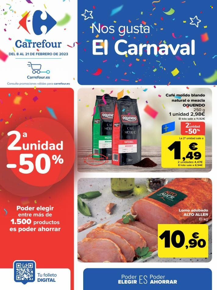 Folleto Carrefour - 08/02/23 - 21/02/23. Página 1