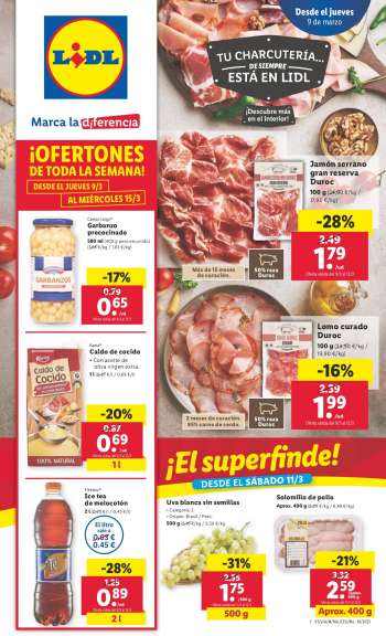 Folleto actual Lidl - 09/03/23 - 15/03/23.