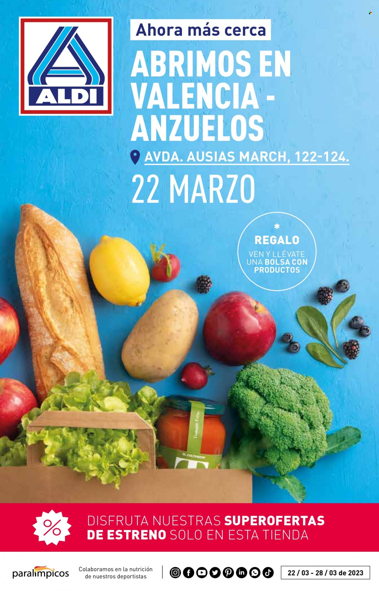 Folleto Aldi - 22/03/23 - 28/03/23. Página 1