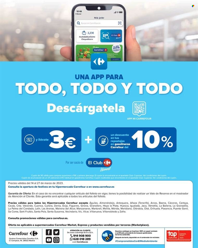 Folleto Carrefour - 14/03/23 - 27/03/23. Página 22
