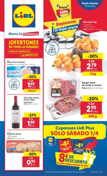 Folleto actual Lidl - 30/03/23 - 04/04/23.