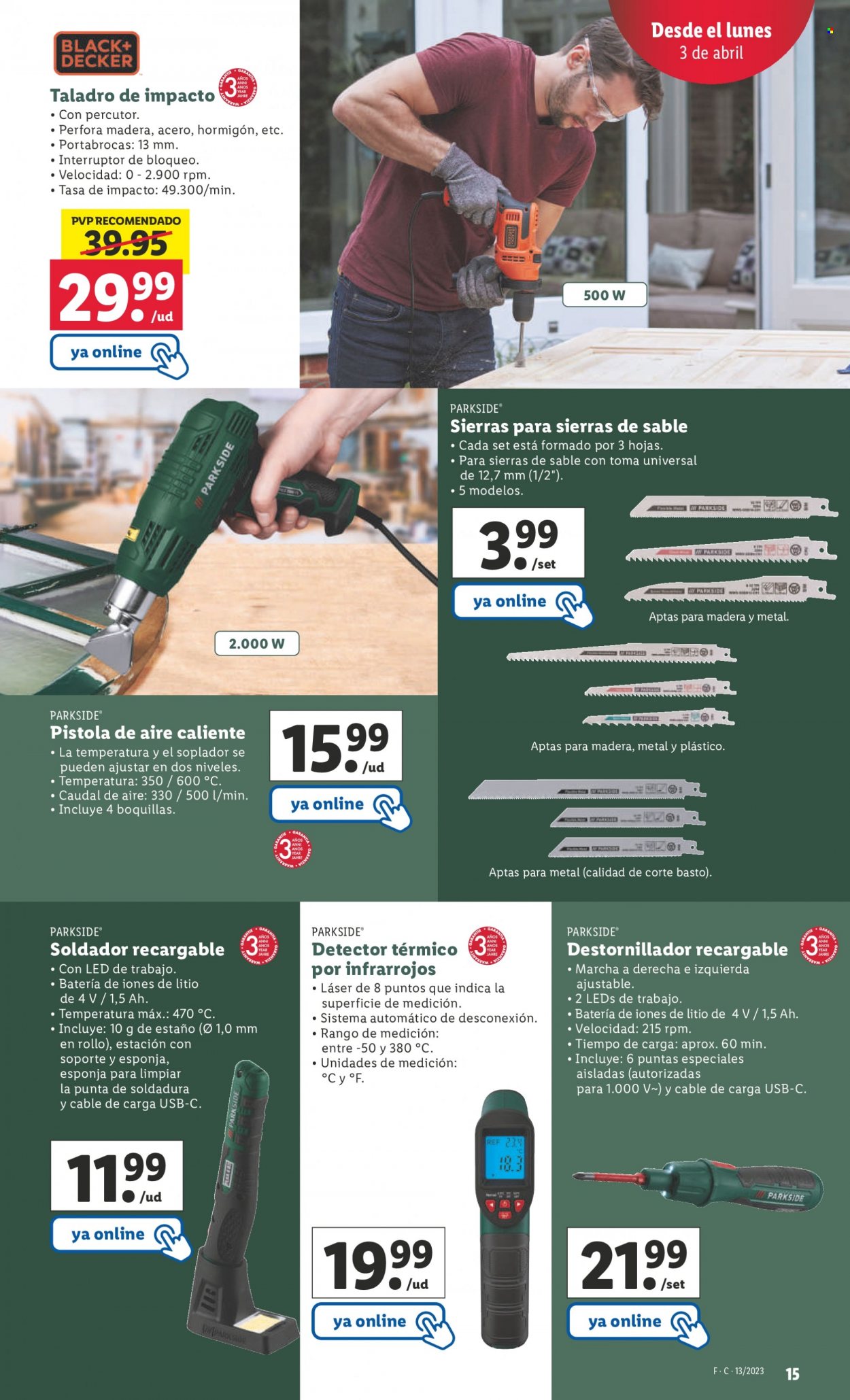 Folleto Lidl - 30/03/23 - 04/04/23. Página 15