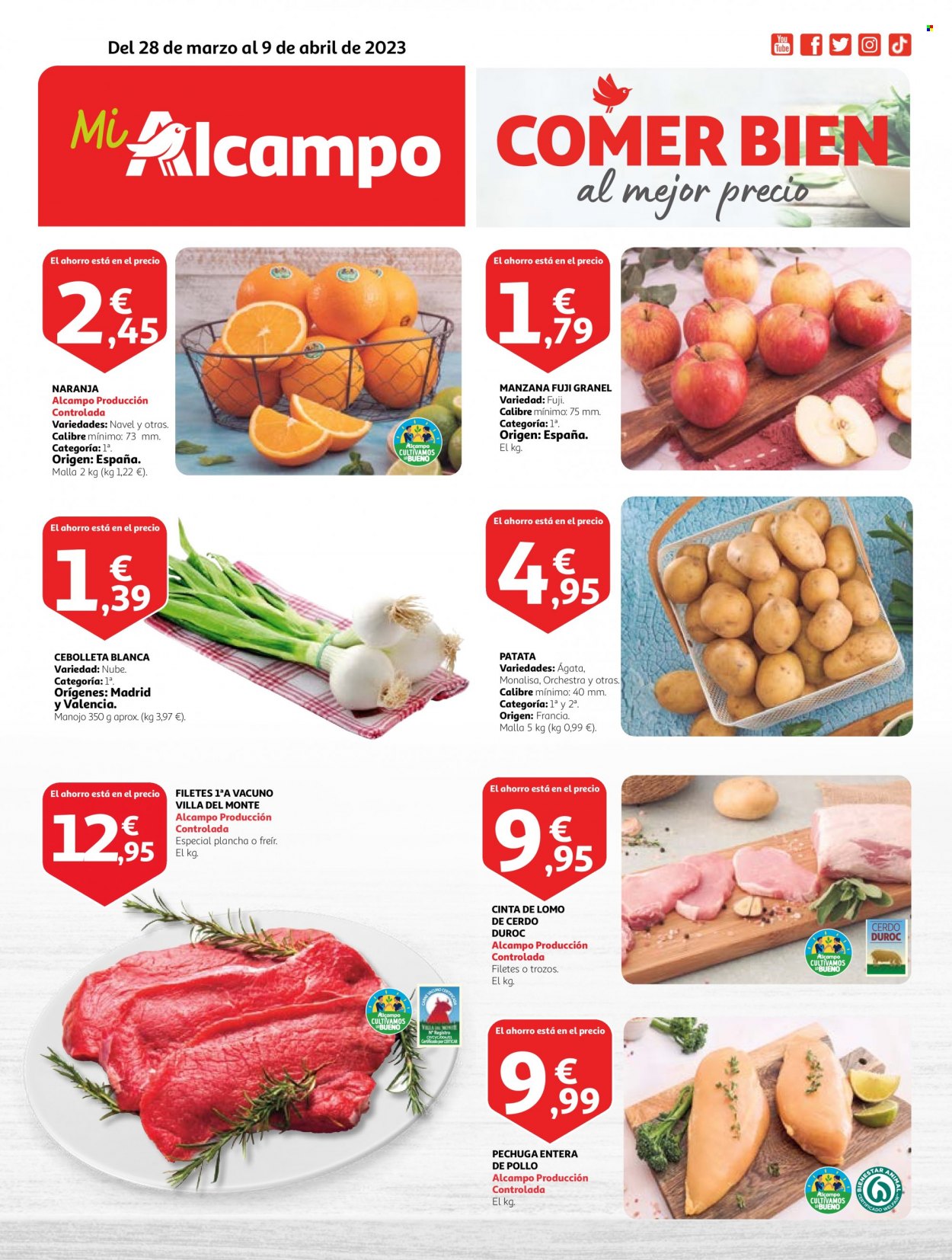 Folleto Alcampo - 28/03/23 - 09/04/23. Página 1