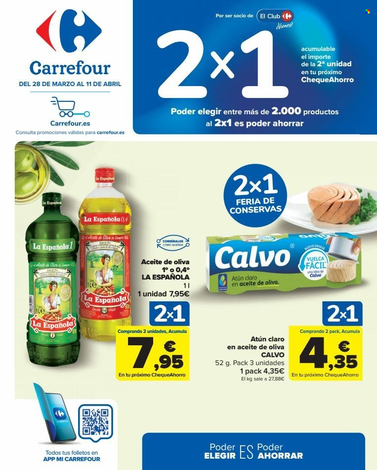 Folleto Carrefour - 28/03/23 - 11/04/23. Página 1