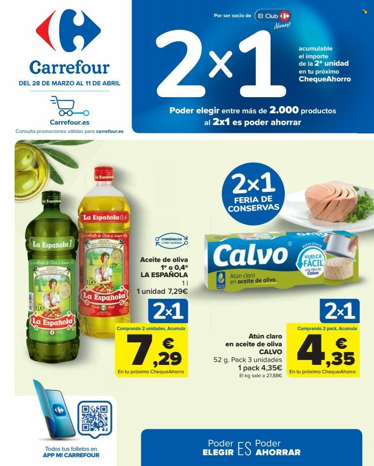Folleto Carrefour - 28/03/23 - 11/04/23. Página 1