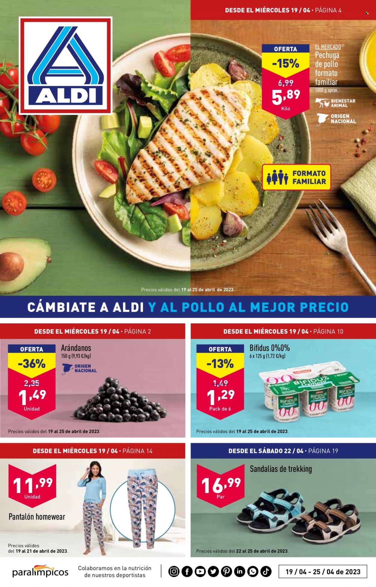 Folleto Aldi - 19/04/23 - 25/04/23. Página 1