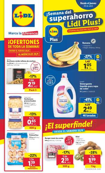 Folleto actual Lidl - 20/04/23 - 26/04/23.