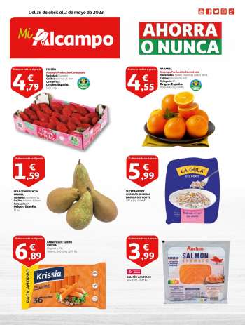 Folleto actual Alcampo - 19/04/23 - 02/05/23.