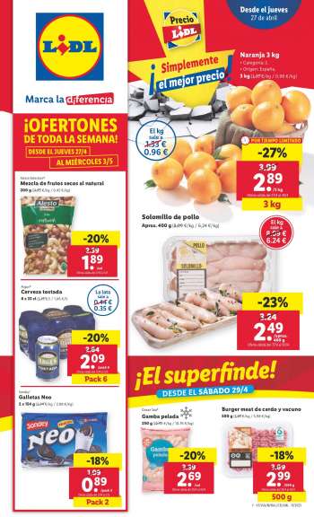 Folleto actual Lidl - 27/04/23 - 03/05/23.