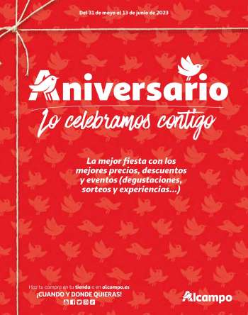 Folheto Alcampo - 31.5.2023 - 13.6.2023.