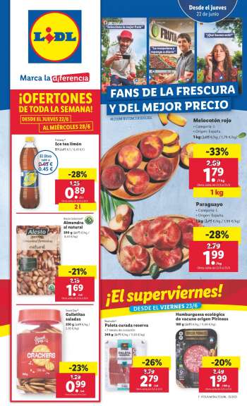 Folleto actual Lidl - 22/06/23 - 28/06/23.