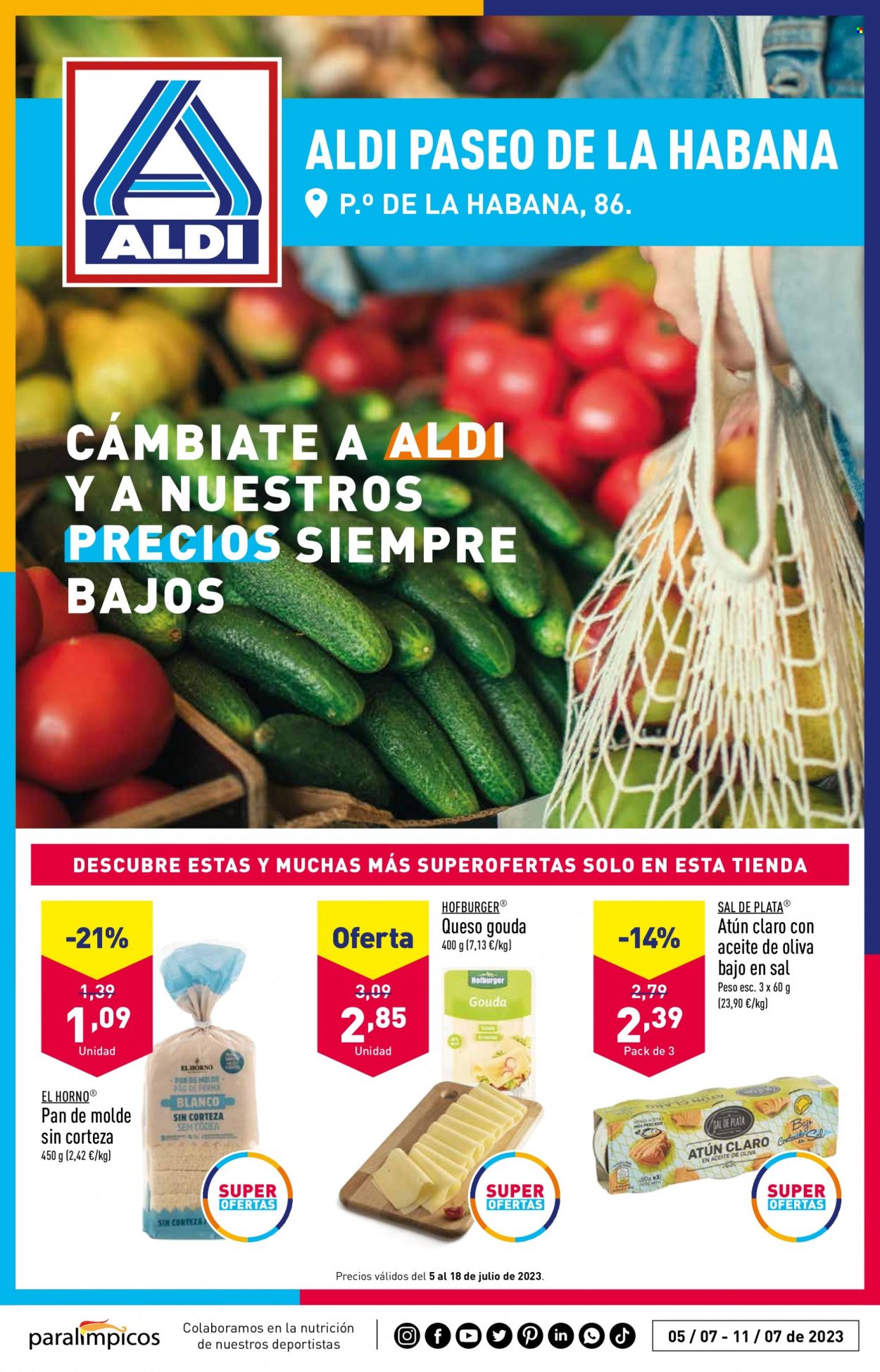 Folleto Aldi - 05/07/23 - 11/07/23. Página 1