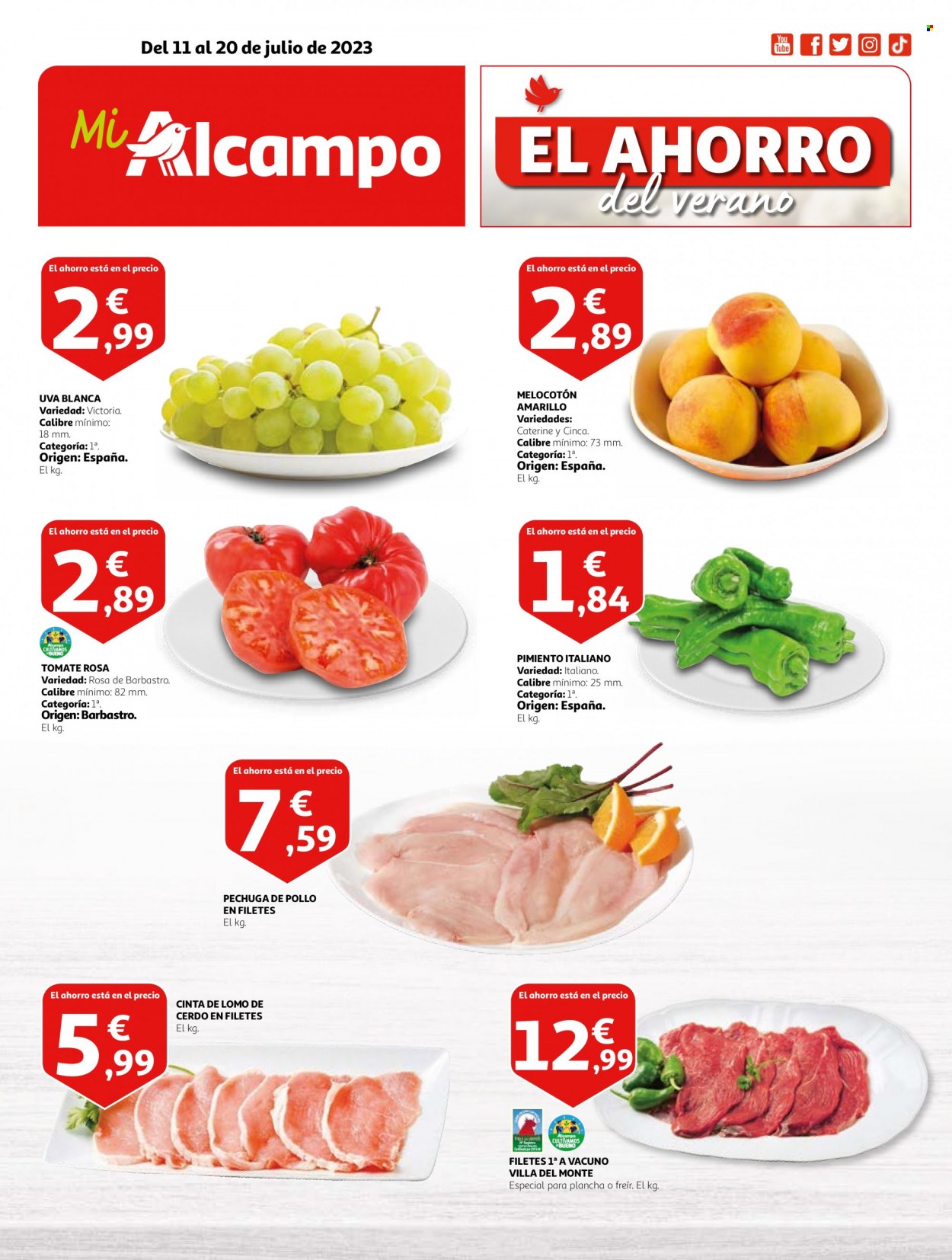 Folleto Alcampo - 11/07/23 - 20/07/23. Página 1