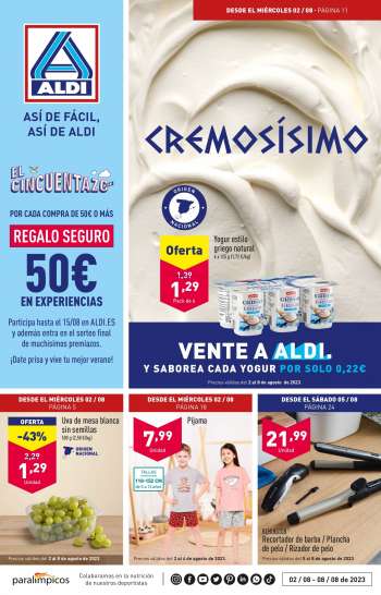 Folleto actual Aldi - 02/08/23 - 08/08/23.