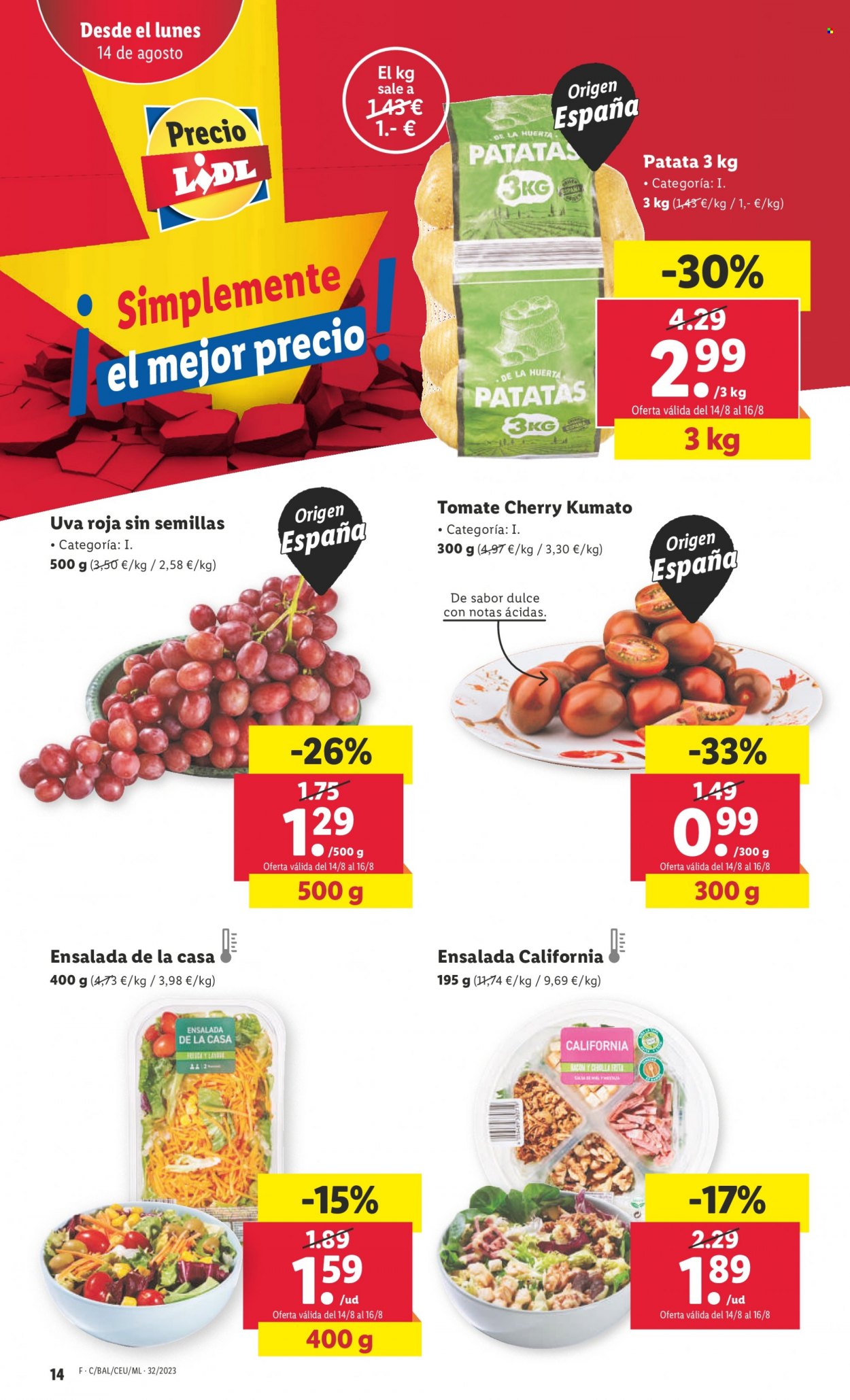 Folleto Lidl - 10/08/23 - 16/08/23. Página 14