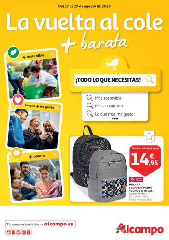 Folleto actual Alcampo - 17/08/23 - 29/08/23.