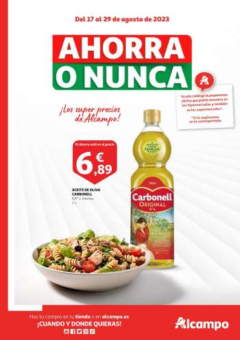 Folleto actual Alcampo - 17/08/23 - 29/08/23.