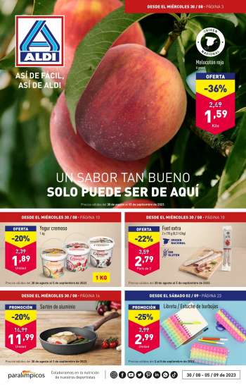Folleto actual Aldi - 30/08/23 - 05/09/23.