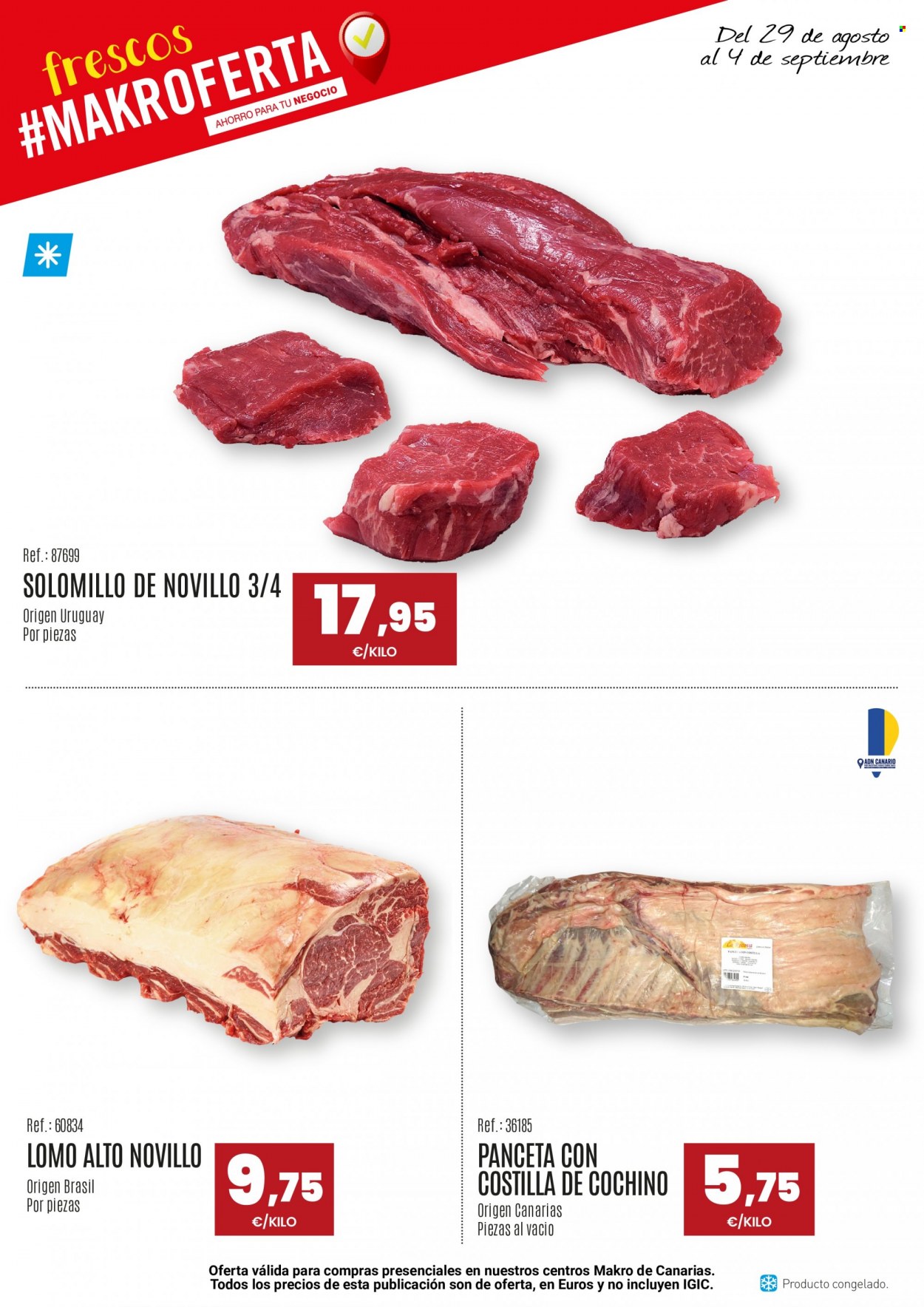 Folleto Makro - 29/08/23 - 04/09/23. Página 1