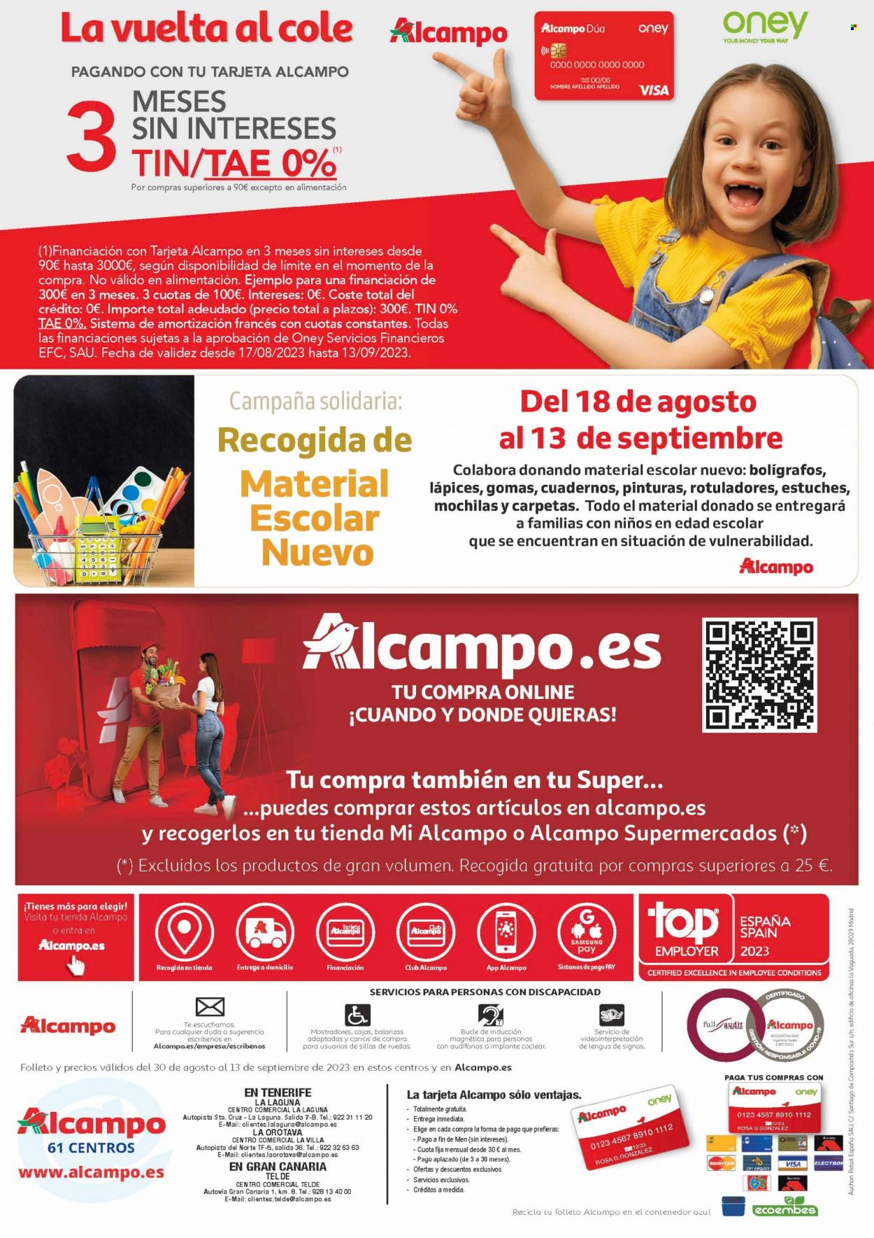 Folleto Alcampo - 30/08/23 - 13/09/23. Página 40