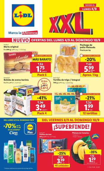 Folleto actual Lidl - 04/09/23 - 10/09/23.