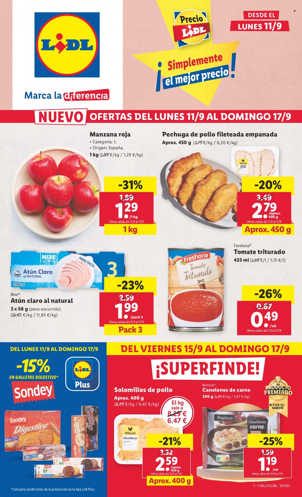 Folleto Lidl - 11/09/23 - 17/09/23. Página 1