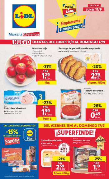 Folleto actual Lidl - 11/09/23 - 17/09/23.