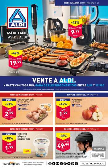 Folleto actual Aldi - 20/09/23 - 26/09/23.