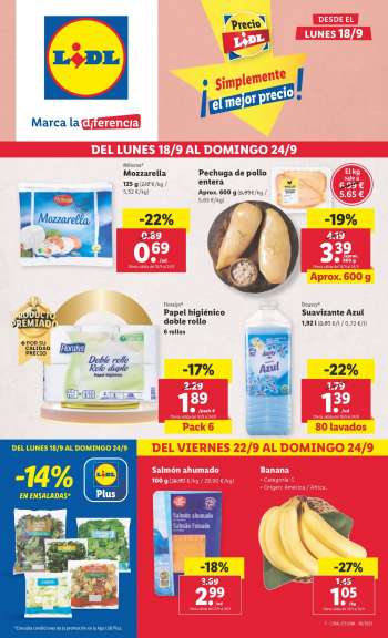 Folleto actual Lidl - 18/09/23 - 24/09/23.