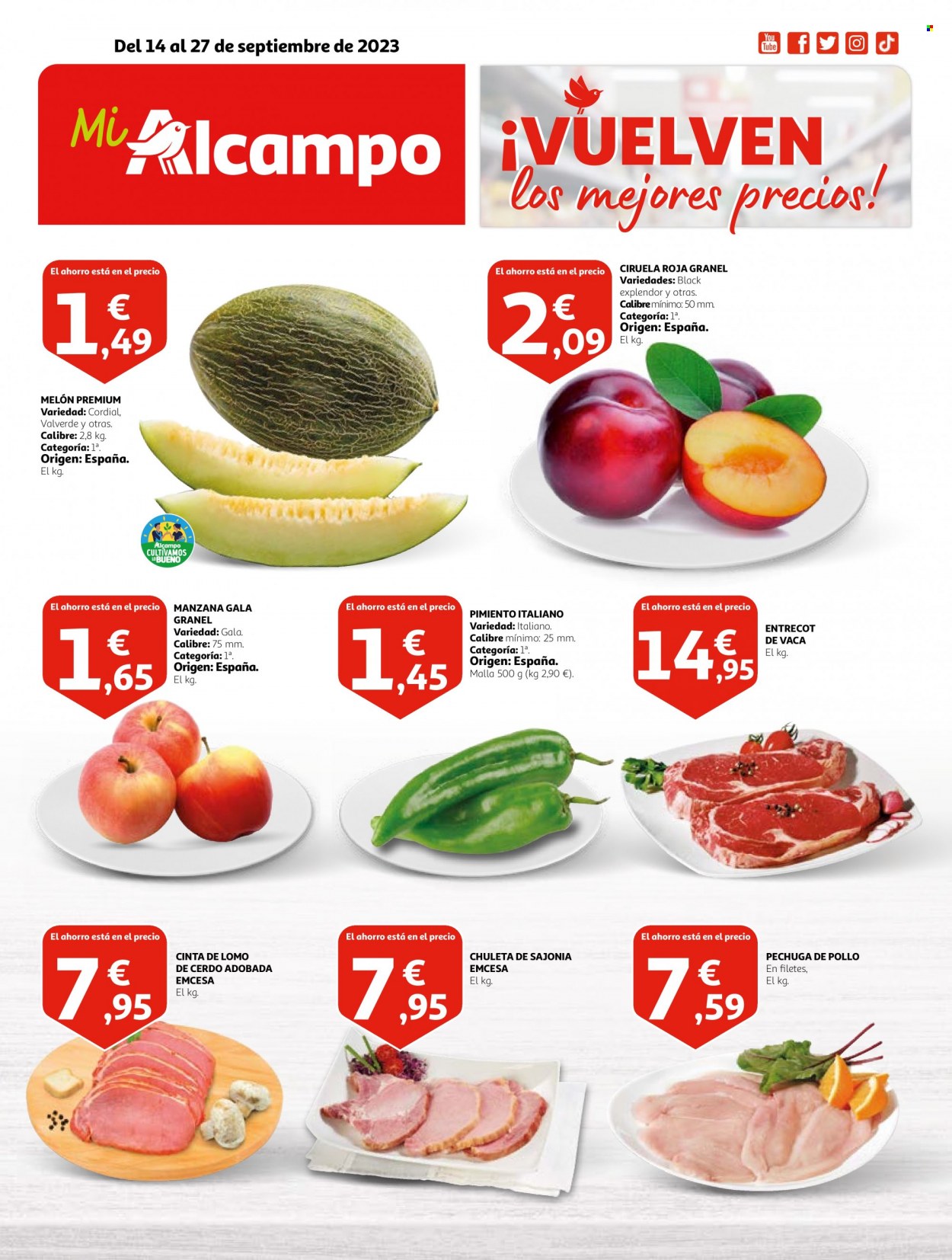 Folleto Alcampo - 14/09/23 - 27/09/23. Página 1