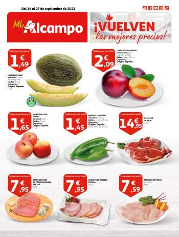 Folleto actual Alcampo - 14/09/23 - 27/09/23.