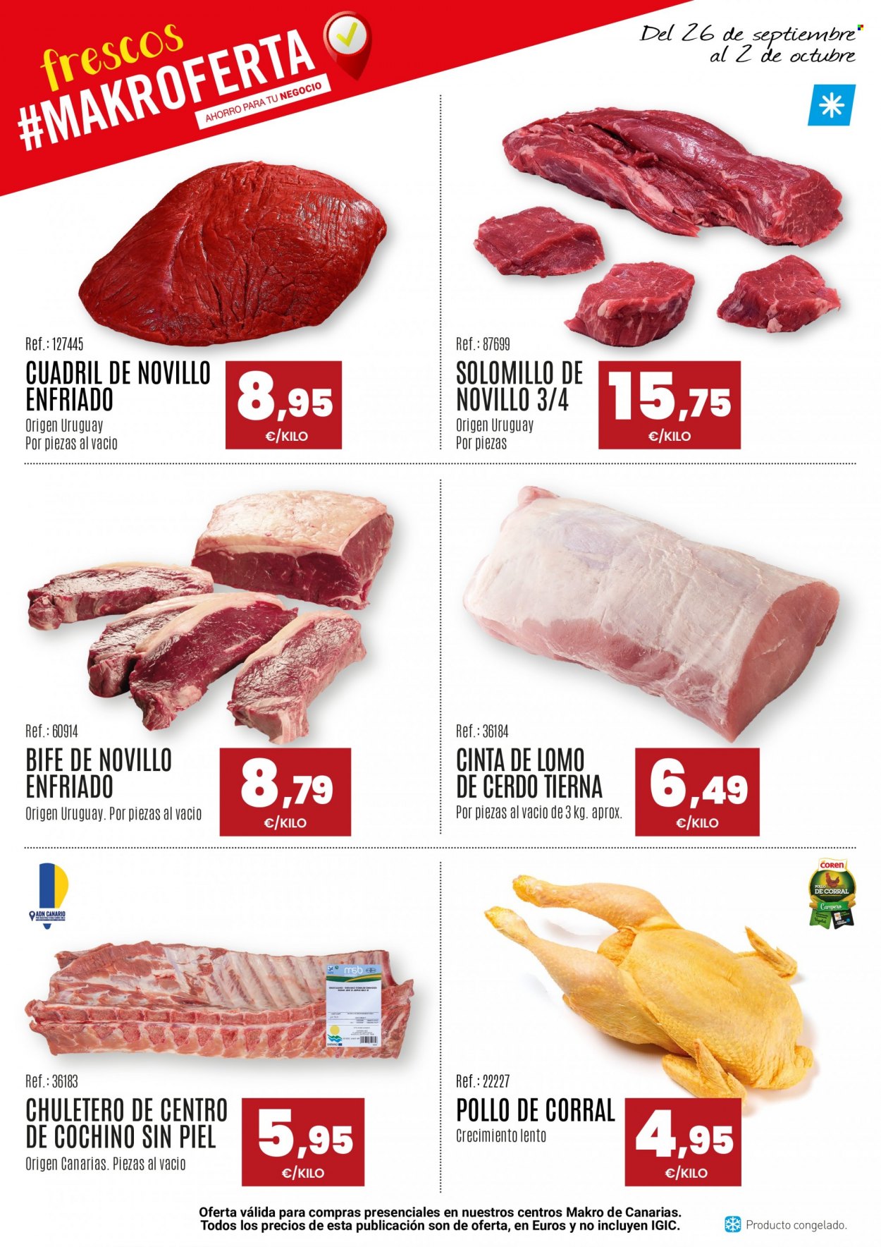 Folleto Makro - 26/09/23 - 02/10/23. Página 1